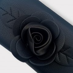 Černá peněženka Flower