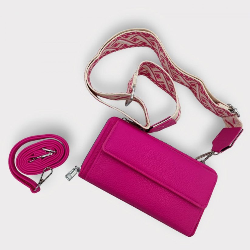 Růžová mini kabelka Pure
